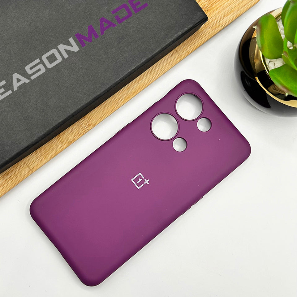 OnePlus Liquid Silicone Case Cover Purple