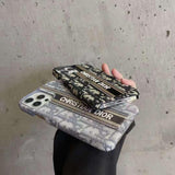 iPhone Luxury Brand CD Centre Belt Stitched Case Cover