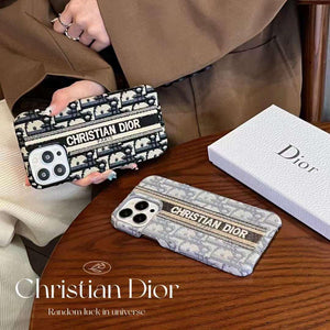 iPhone Luxury Brand CD Centre Belt Stitched Case Cover