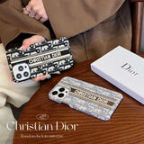 iPhone Luxury Brand CD Centre Belt Stitched Case Cover