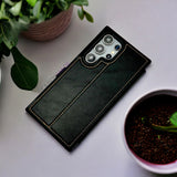 Samsung Galaxy S24 Ultra PU Leather Flip Card Slot Soft Magnetic Closure Case Cover