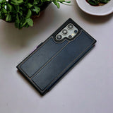 Samsung Galaxy S24 Ultra PU Leather Flip Card Slot Soft Magnetic Closure Case Cover