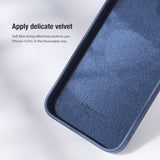 iPhone 15 Series Nillkin CamShield Silky Silicone Case Cover Blue