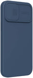 iPhone 15 Series Nillkin CamShield Silky Silicone Case Cover Blue