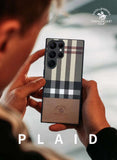Samsung Galaxy S23 Ultra Santa Barbara Polo PLAID Premium Leather Case