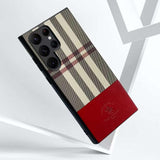 Samsung Galaxy S23 Ultra Santa Barbara Polo PLAID Premium Leather Case