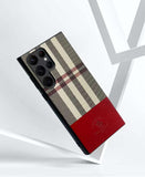 Samsung Galaxy S23 Ultra Santa Barbara Polo PLAID Premium Leather Case