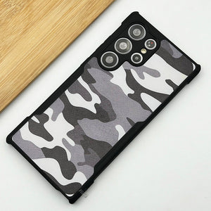 Samsung Galaxy S23 Ultra Camouflage Pattern Bumper Case Cover
