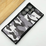 Samsung Galaxy S23 Ultra Camouflage Pattern Bumper Case Cover