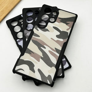 Samsung Galaxy S23 Ultra Camouflage Pattern Bumper Case Cover