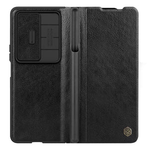 Nillkin Samsung Galaxy Z Fold 4 5G Qin Pro Leather Flip Cover ( Black )