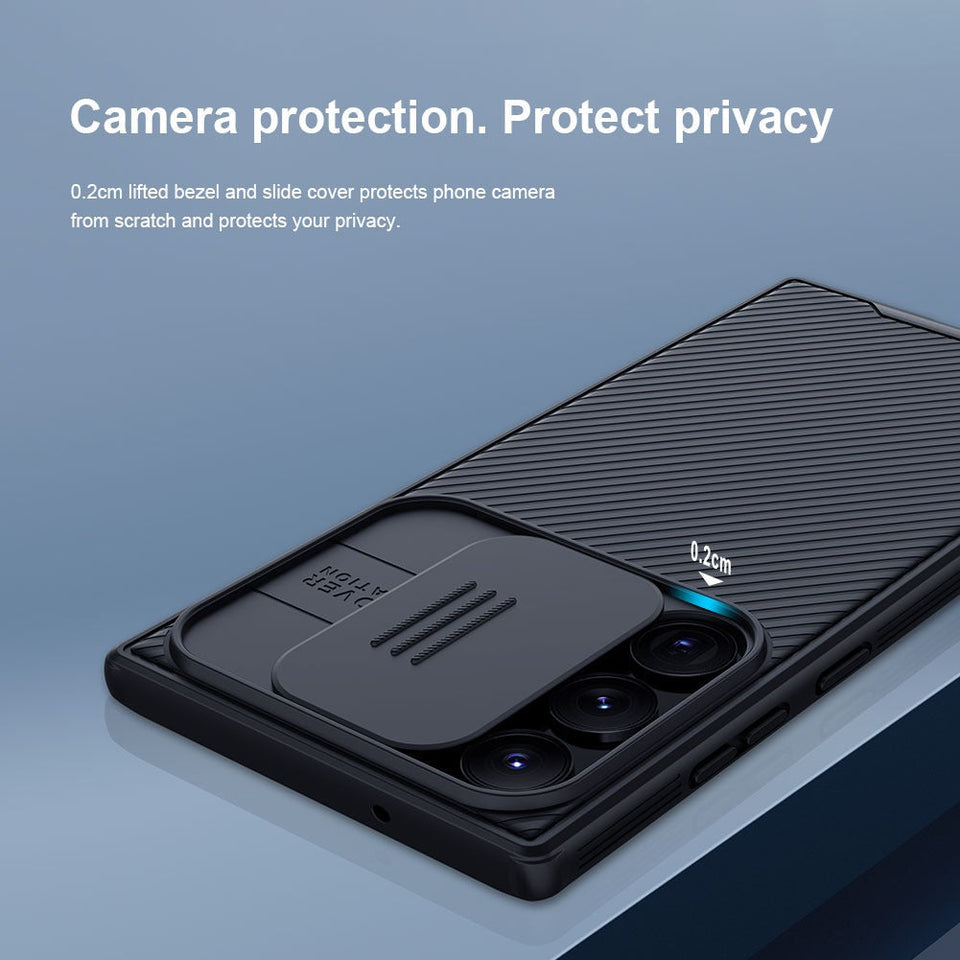 Samsung Galaxy S24 Ultra Nillkin Camshield Case Cover Black