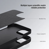 iPhone 15 Series Nillkin CamShield Silky Silicone Case Cover Black