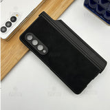 Samsung Galaxy Z Fold 4 Leather Case with Kickstand And Capacitive Pen Holder