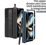Samsung Galaxy Z Fold 4 Kicktand Wristband Case With Pen & Front Screen Guard