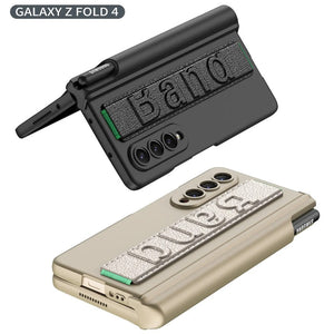 Samsung Galaxy Z Fold 4 Kicktand Wristband Case With Pen & Front Screen Guard