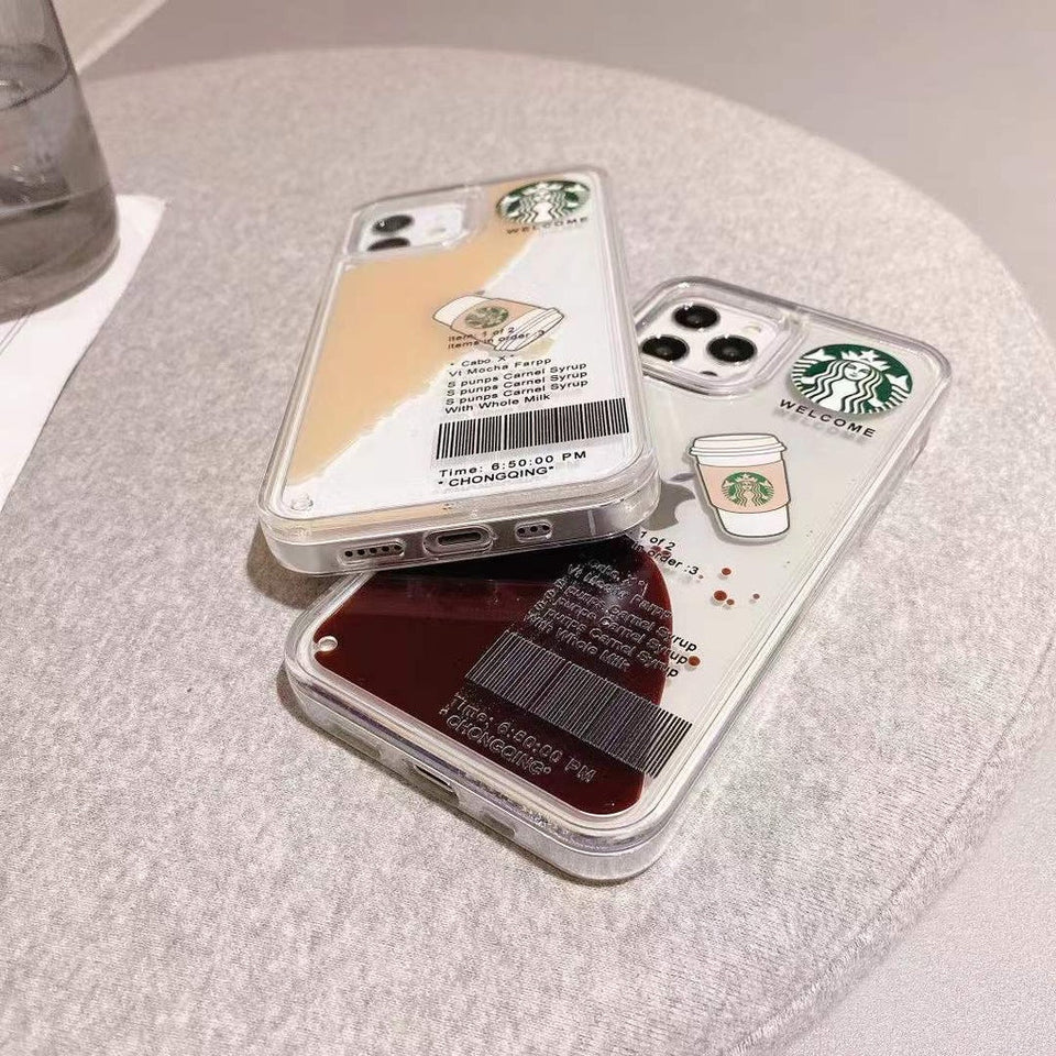 iPhone 15 Series StarBucks Liquid Coffee Floating Cup Case Cover – Leathon iPhone 15 Series StarBucks Liquid Coffee Floating Cup Case Cover – Leathon