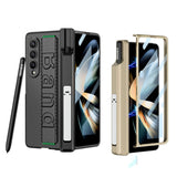 Samsung Galaxy Z Fold 4 Kicktand Wristband Case With Pen & Front Screen Guard