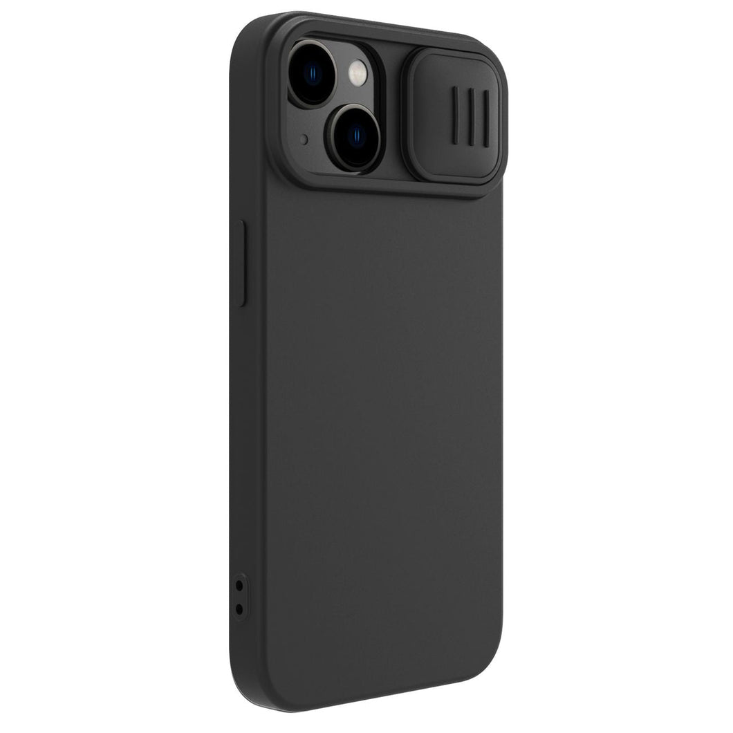 iPhone 15 Series Nillkin CamShield Silky Silicone Case Cover Black