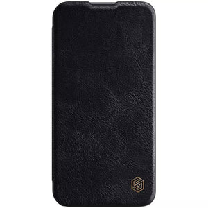 iPhone Nillkin Camera Protection QIN Leather Flip Case Black