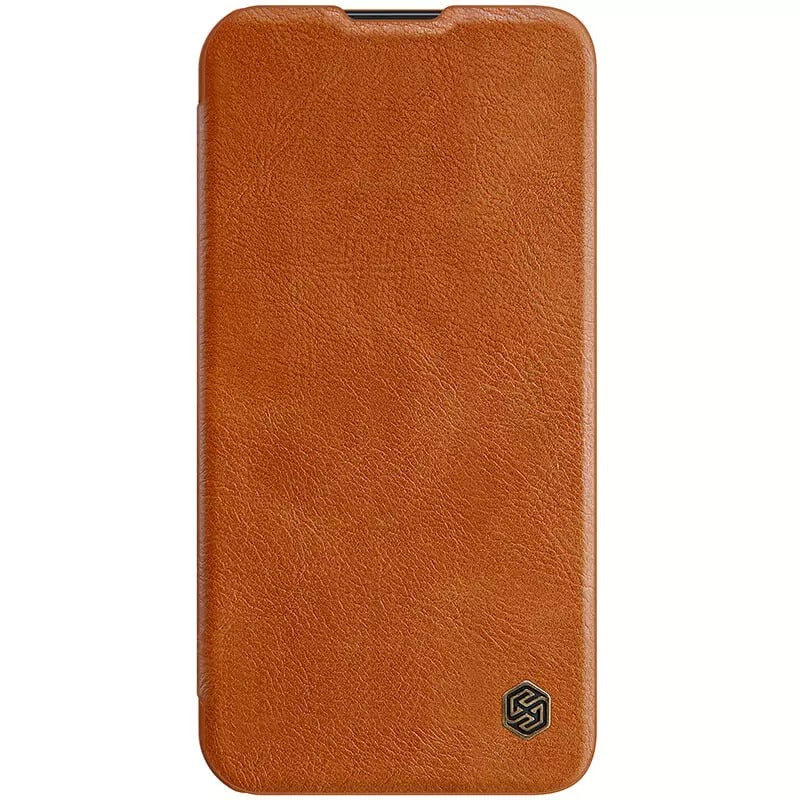 iPhone Nillkin Camera Protection QIN Leather Flip Case Brown