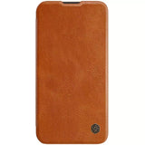 iPhone Nillkin Camera Protection QIN Leather Flip Case Brown