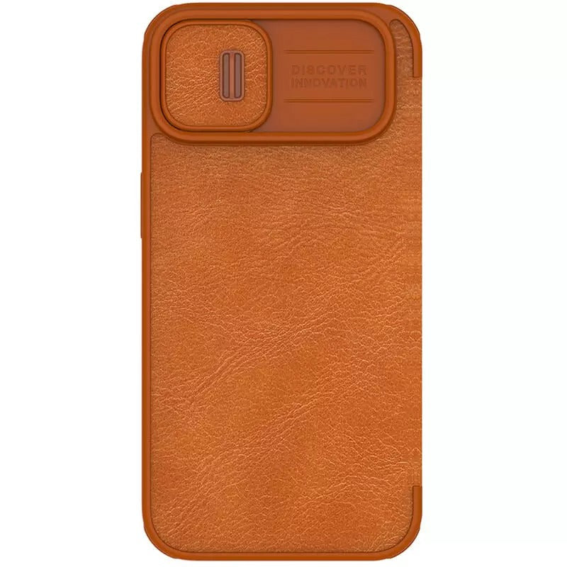 iPhone Nillkin Camera Protection QIN Leather Flip Case Brown