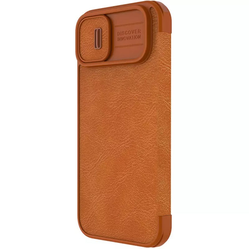 iPhone Nillkin Camera Protection QIN Leather Flip Case Brown
