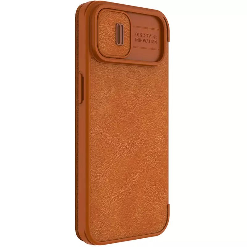 iPhone Nillkin Camera Protection QIN Leather Flip Case Brown