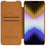 iPhone Nillkin Camera Protection QIN Leather Flip Case Brown