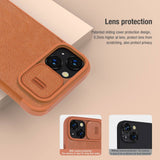iPhone Nillkin Camera Protection QIN Leather Flip Case Brown