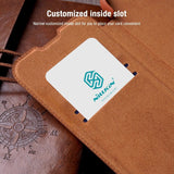 iPhone Nillkin Camera Protection QIN Leather Flip Case Brown