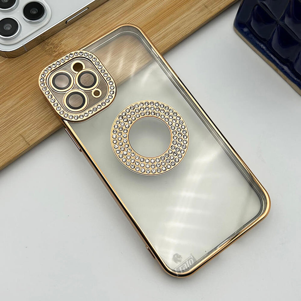 iPhone Logo Diamond Show Silicone Case Case