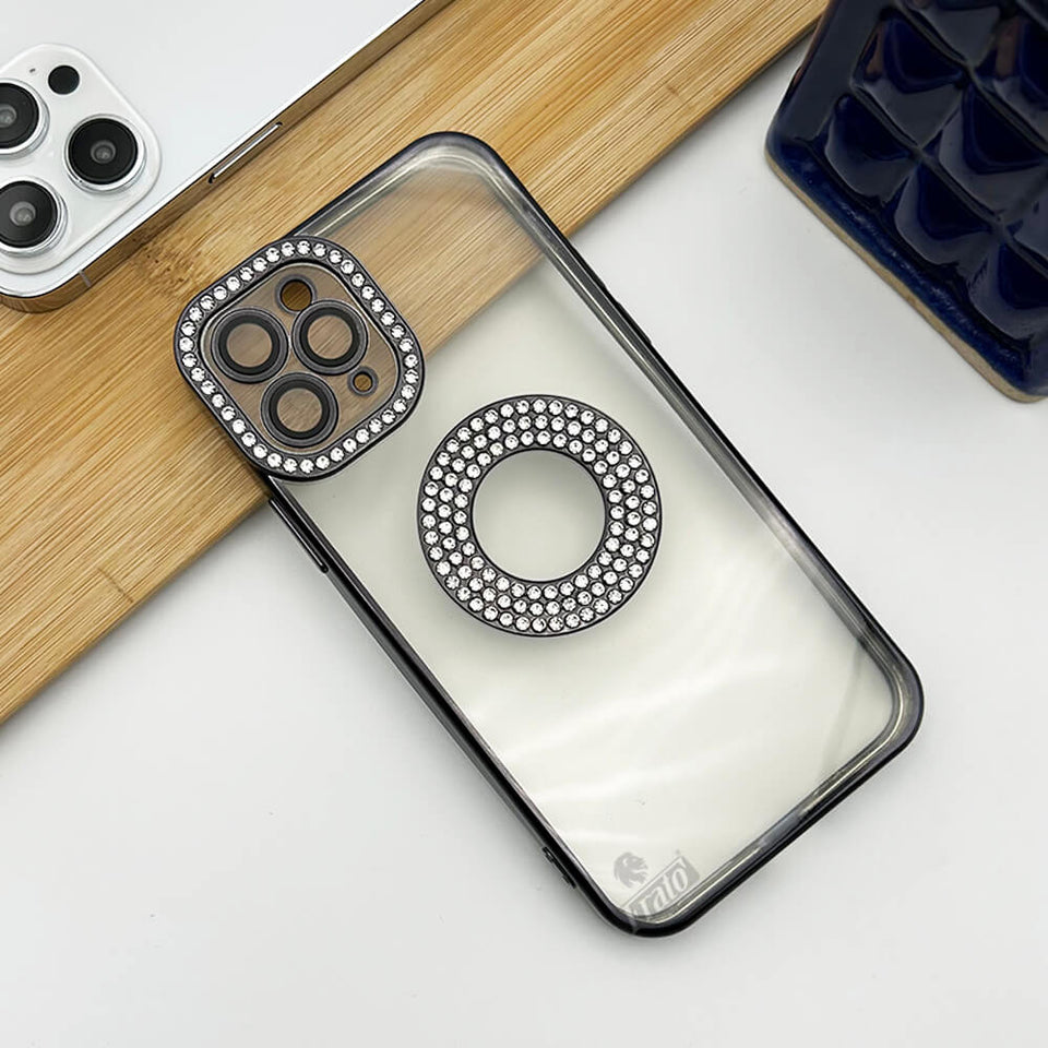 iPhone Logo Diamond Show Silicone Case Case