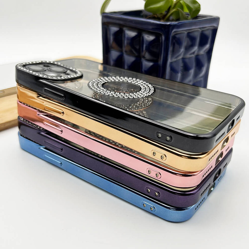 iPhone Logo Diamond Show Silicone Case Case