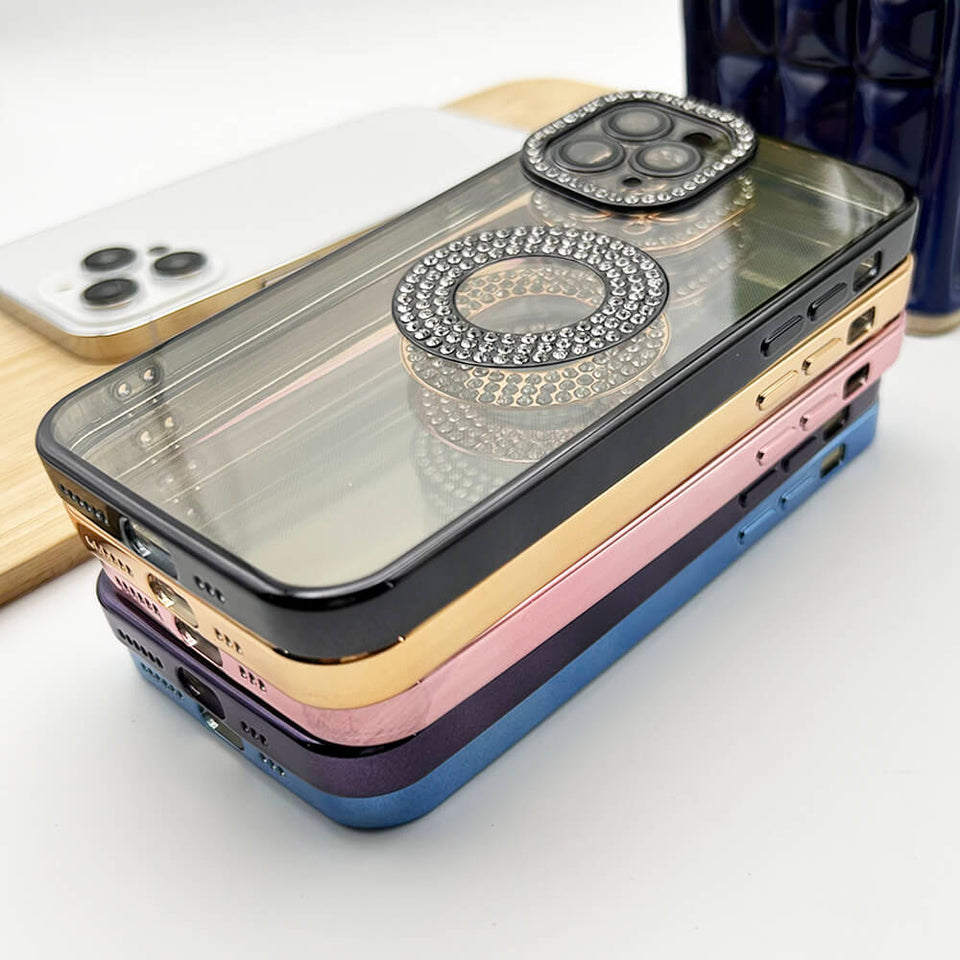 iPhone Logo Diamond Show Silicone Case Case
