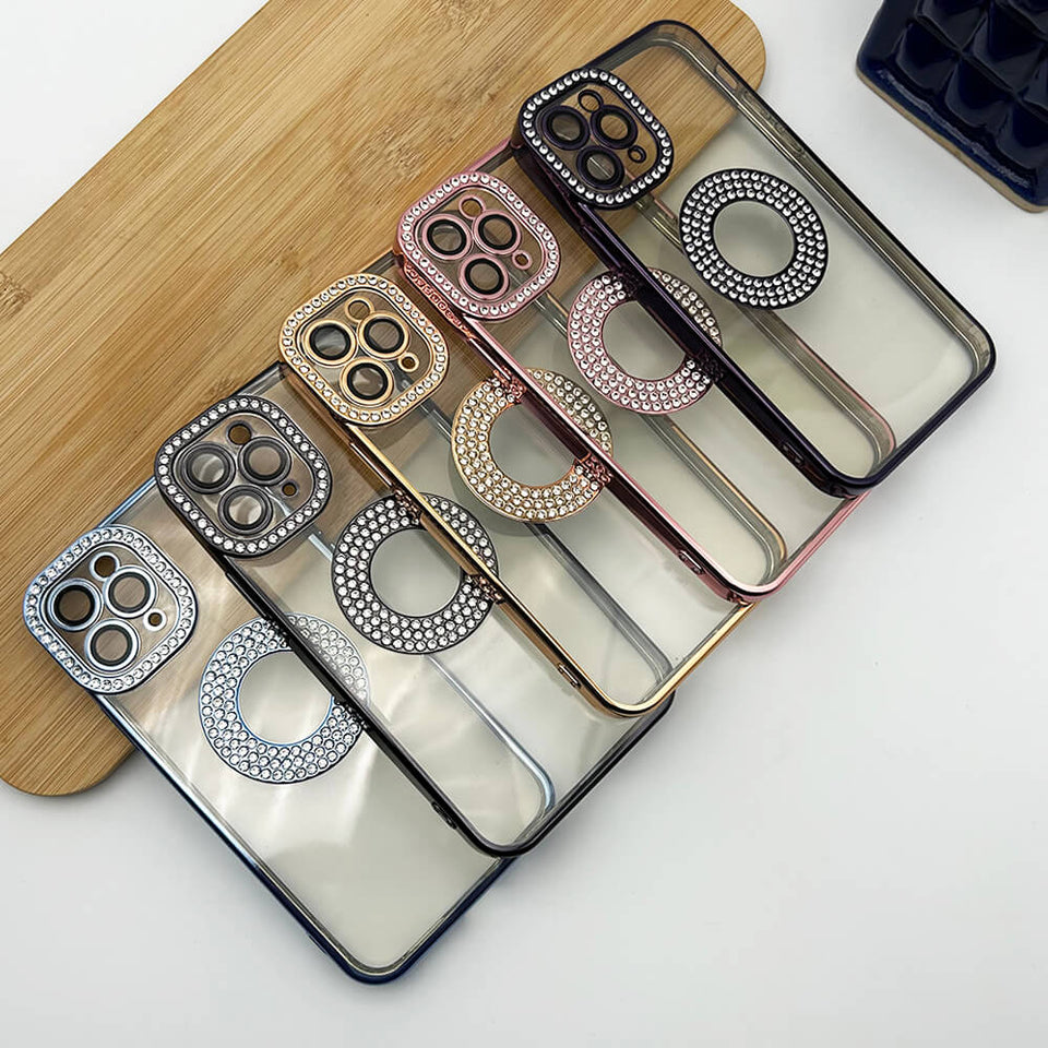 iPhone Logo Diamond Show Silicone Case Case
