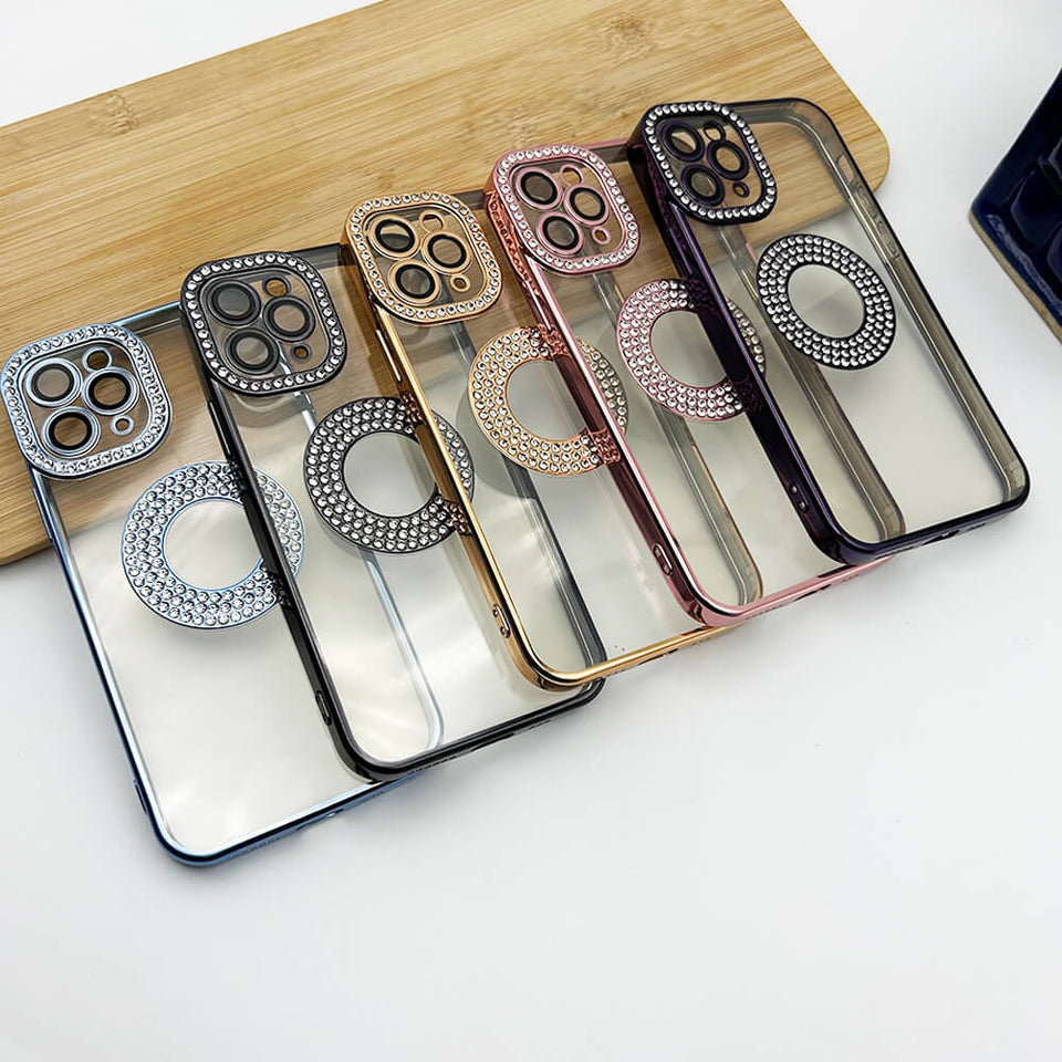 iPhone Logo Diamond Show Silicone Case Case