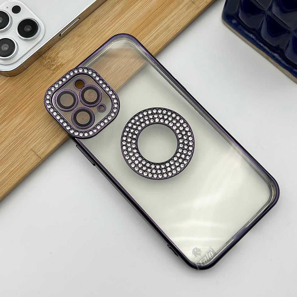 iPhone Logo Diamond Show Silicone Case Case