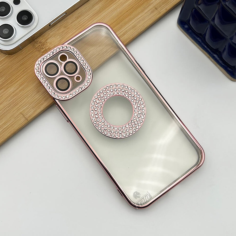 iPhone Logo Diamond Show Silicone Case Case