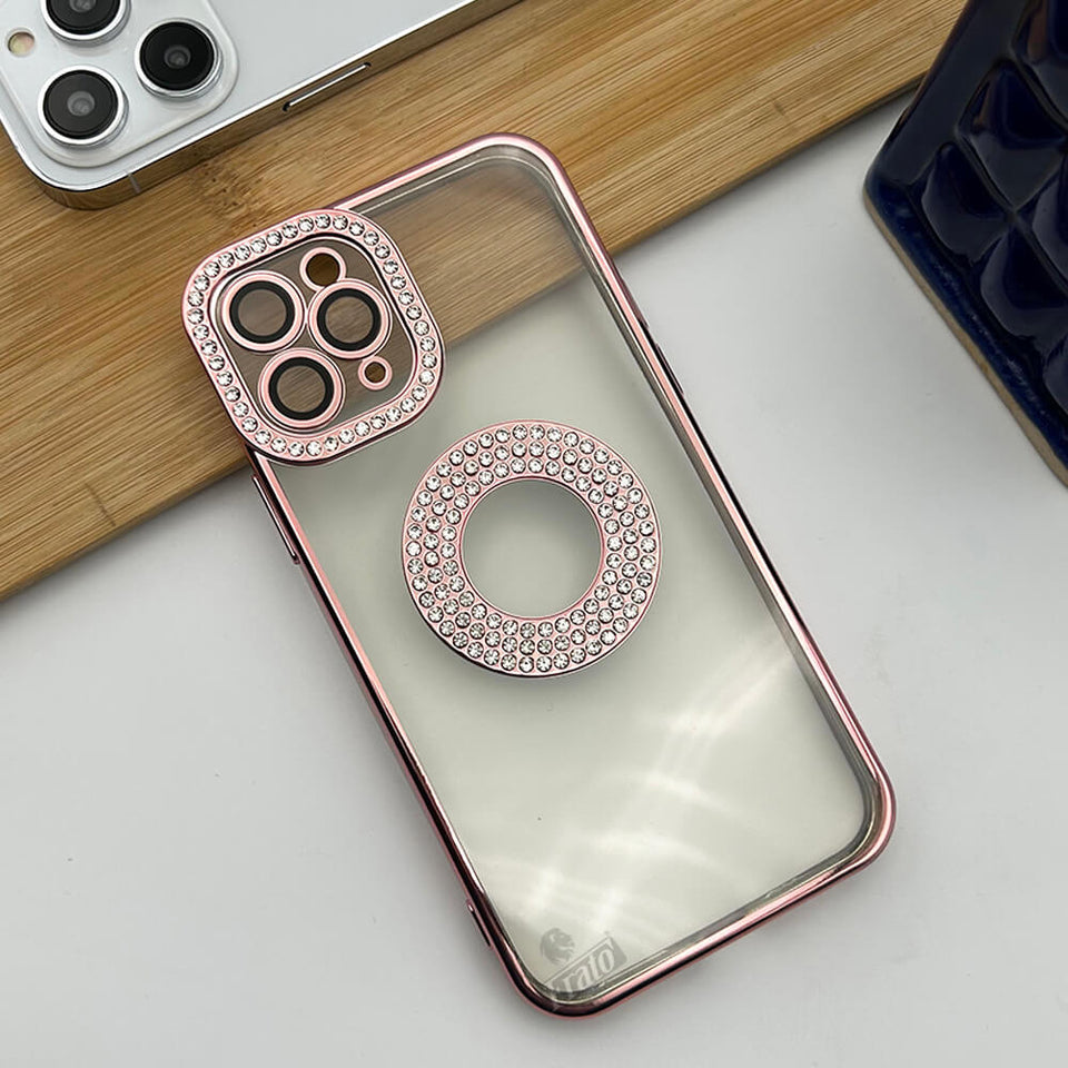 iPhone Logo Diamond Show Silicone Case Case