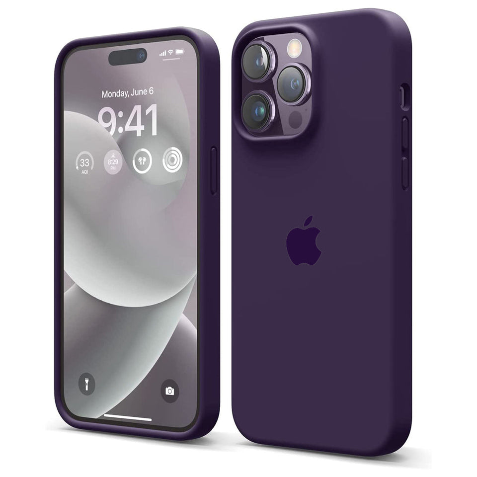 iPhone 15 Series Deep Purple Premium Silicone Cover – Leathon iPhone 15 Series Deep Purple Premium Silicone Cover – Leathon