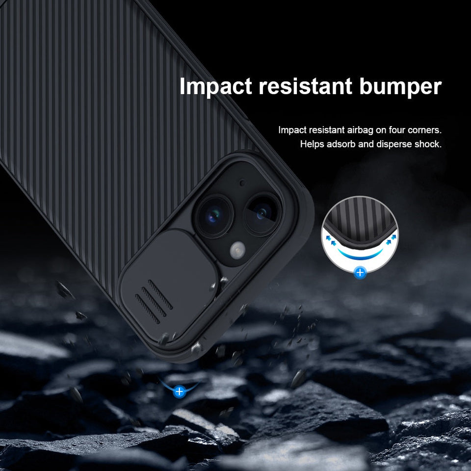 iPhone 15 Series Nillkin Camshield Pro Case Cover Black
